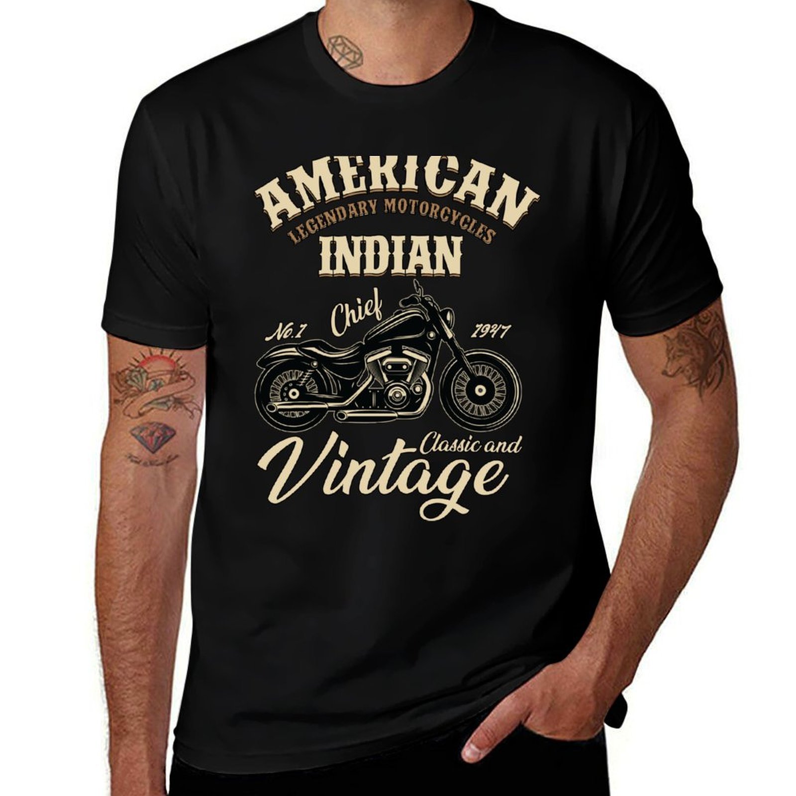 Motorcycle Gear Sleeve - Amerikan Efsanevi Motosikletleri Indian Klasik ve